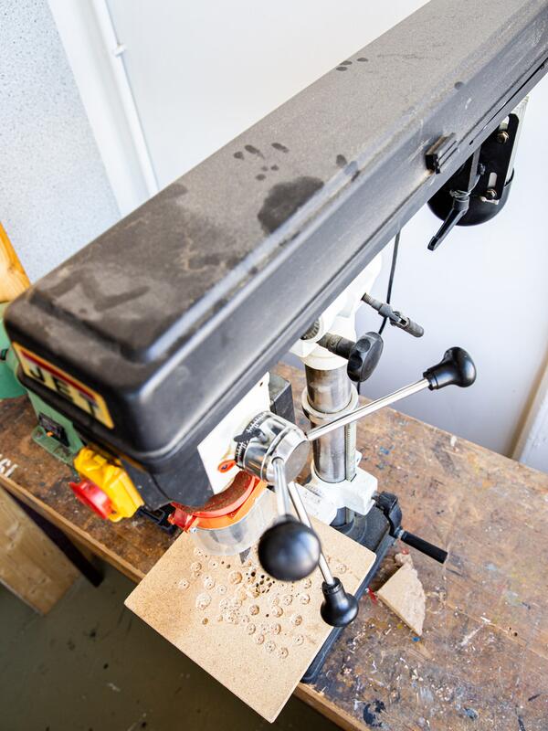 Werkatelier, Standbohrer von oben