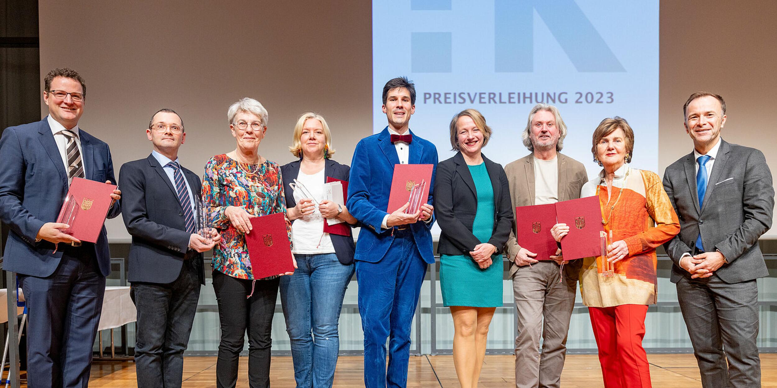 Preisträger*innen der Kulturfondpreise Stadt Salzburg 2023 | © Wildbild/Doris Wild