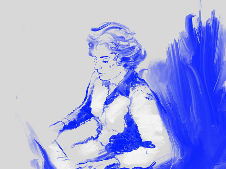 Erika-Frieser-Kammermusiktage | © Matthieu Rynkiewicz Illustration einer Frau am Klavier | © Matthieu Rynkiewicz