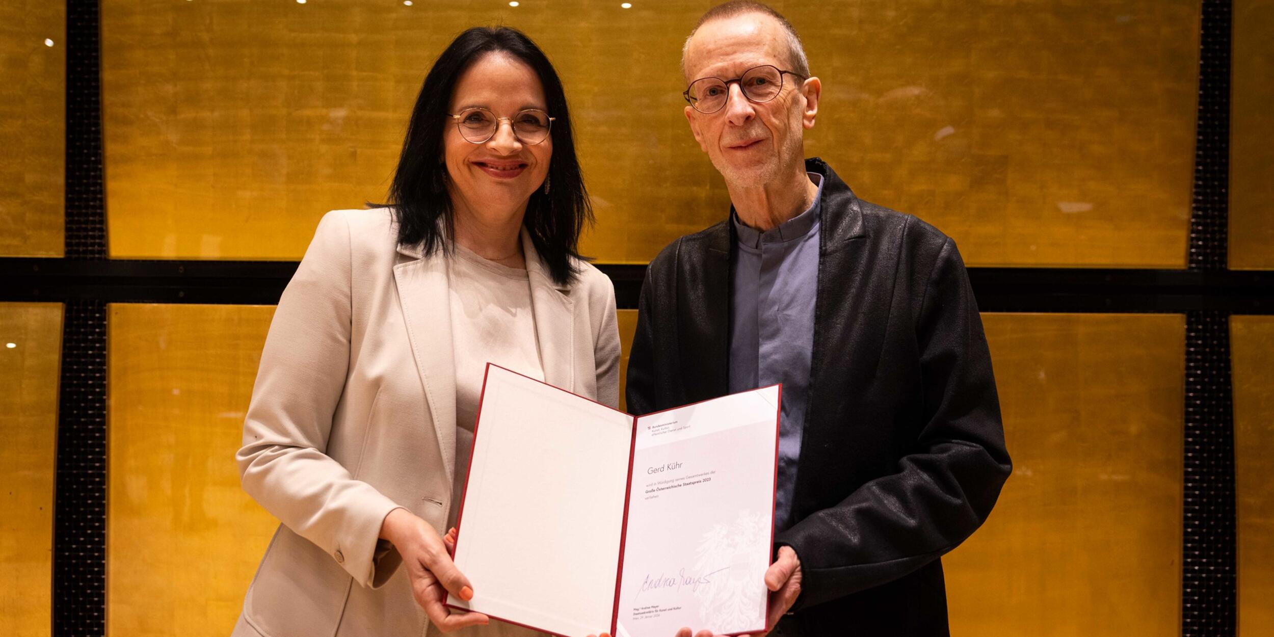 Andrea Mayer und Gerd Kühr | © BMKÖS HBF Lechner Andrea Mayer und Gerd Kühr | © BMKÖS HBF Lechner