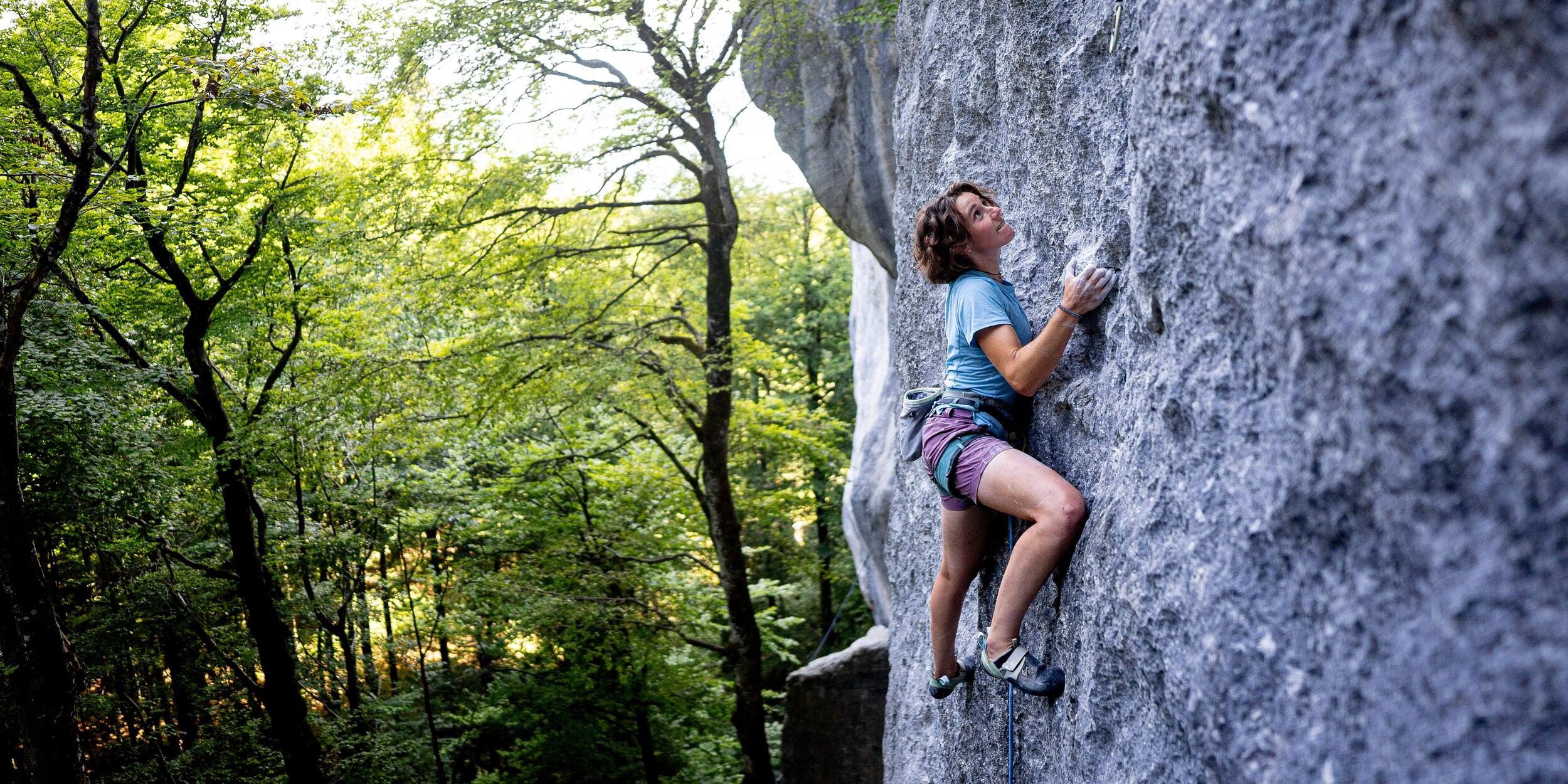 Chiara Schmidt beim Klettern | © Thomas März