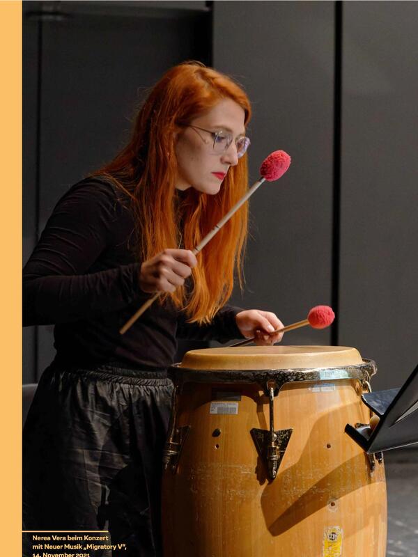 Nerea Vera beim Konzert "Migratory V" | © Christian Schneider Frau spielt Marimba | © Christian Schneider