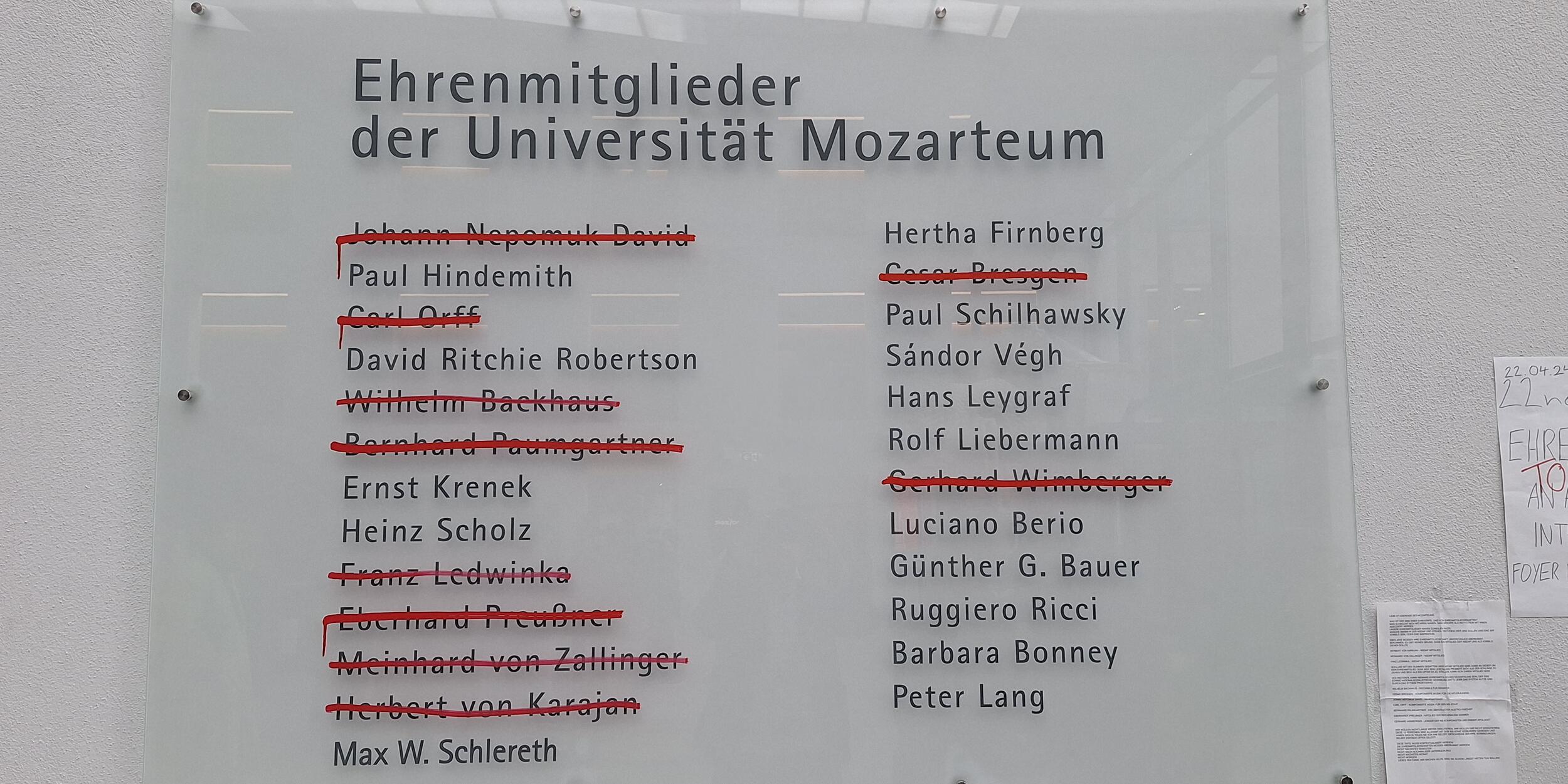 Künstlerische Intervention von Studierenden im Mai 2024 | © Yvonne Wasserlos