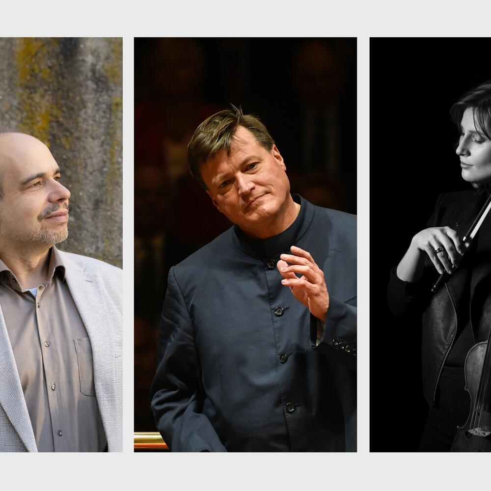 Claudio Martínez Mehner, Christian Thielemann, Lisa Batiashvili | © Matthias Creutziger, Chris Singer