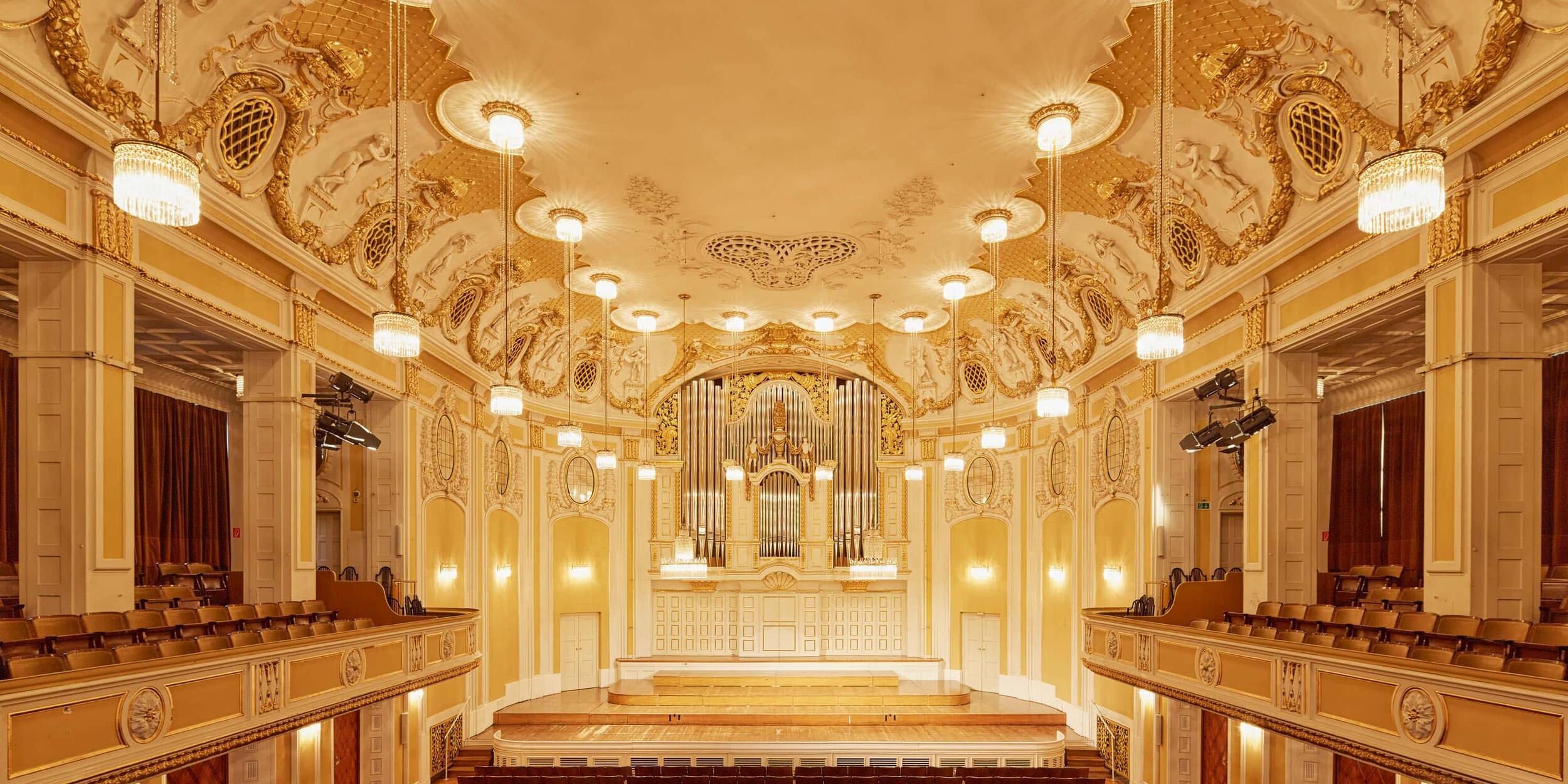 Großer Saal der Stiftung Mozarteum | © Christian Schneider Barocker Konzertsaal | © Christian Schneider