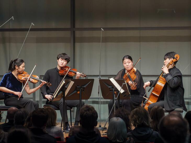 Arete Quartet auf der Bühne | © Michel Klimt