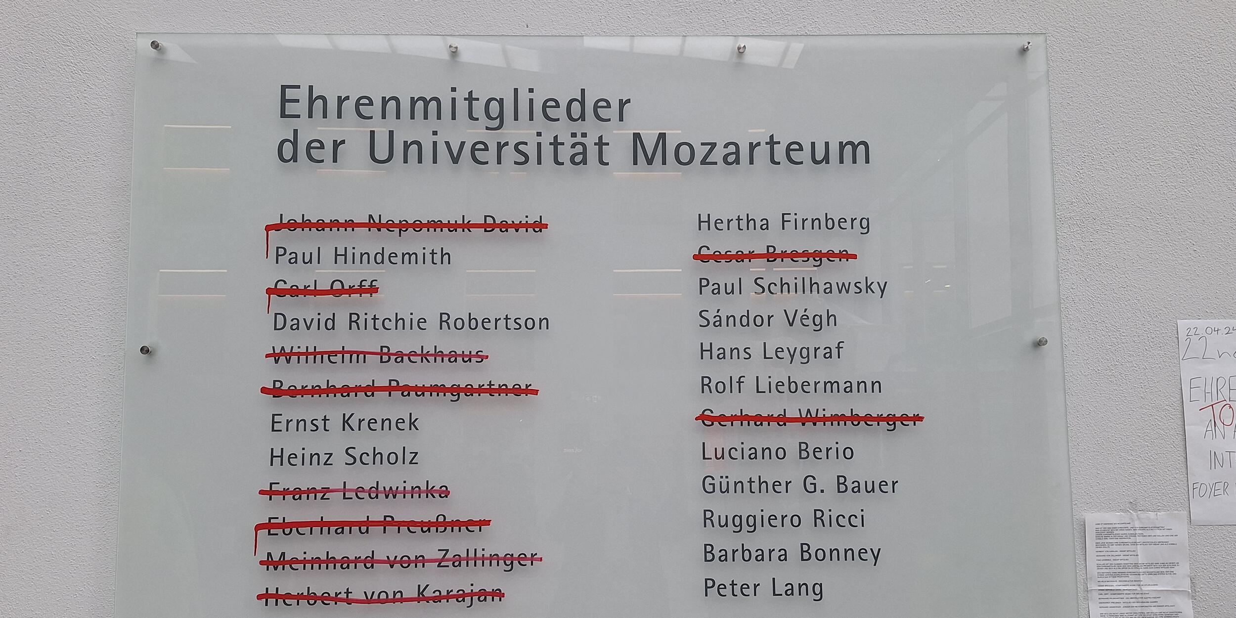 Künstlerische Intervention von Studierenden im Mai 2024 | © Yvonne Wasserlos