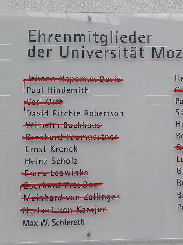 Künstlerische Intervention von Studierenden im Mai 2024 | © Yvonne Wasserlos