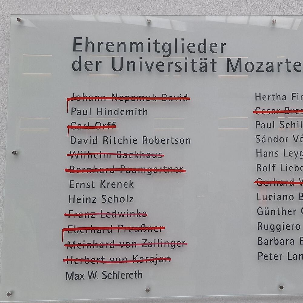 Künstlerische Intervention von Studierenden im Mai 2024 | © Yvonne Wasserlos