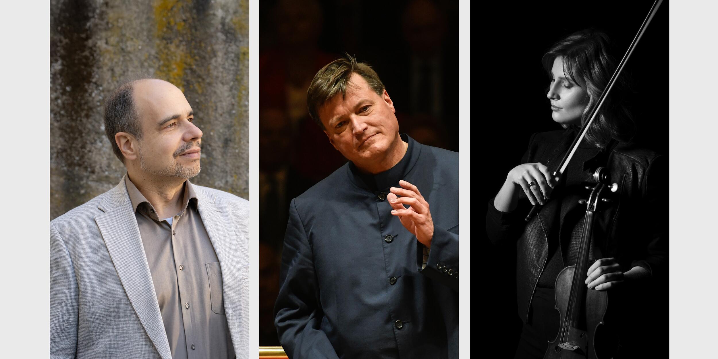 Claudio Martínez Mehner, Christian Thielemann, Lisa Batiashvili | © Matthias Creutziger, Chris Singer