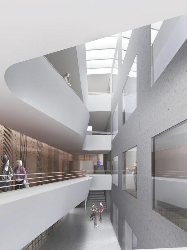 Universität Mozarteum am Kurgarten Atrium | © Berger+Parkkinen UMAK - Universität Mozarteum am Kurgarten | © Berger+Parkkinen